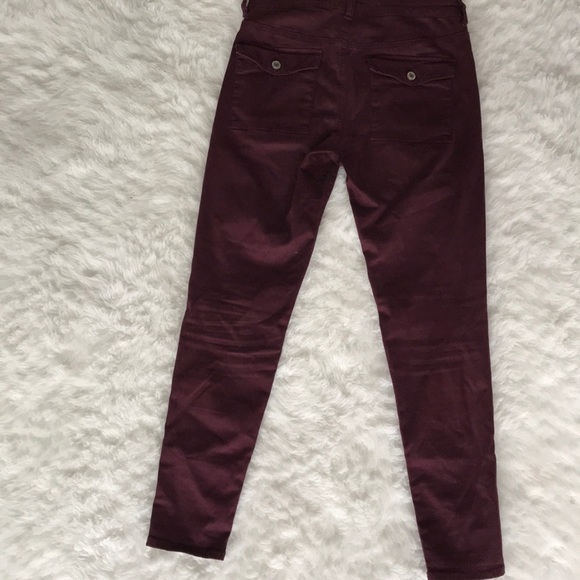 American Eagle Maroon Jegging Button up - Picture 5 of 6